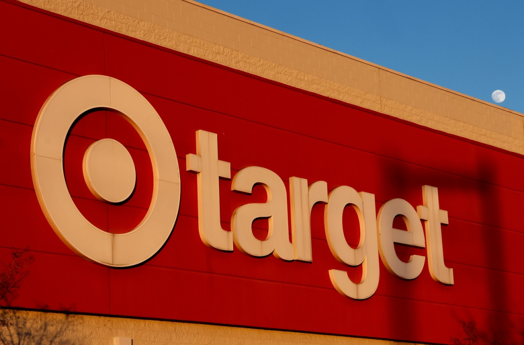 target sign board at a store house