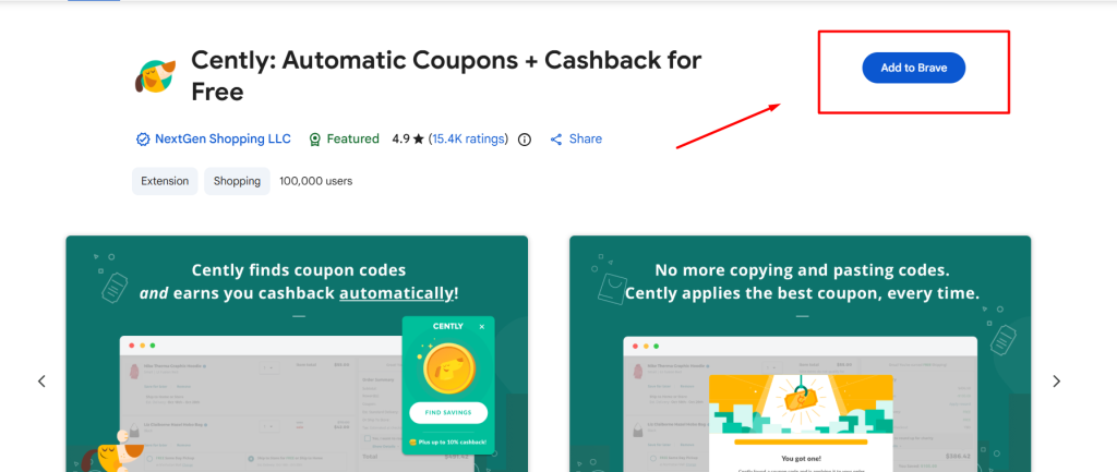cently chrome extension to check discounts in real time