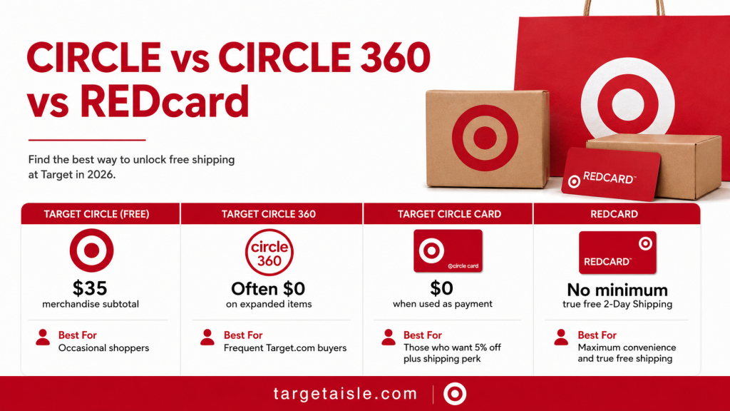 Circle vs Circle 360 vs REDcard