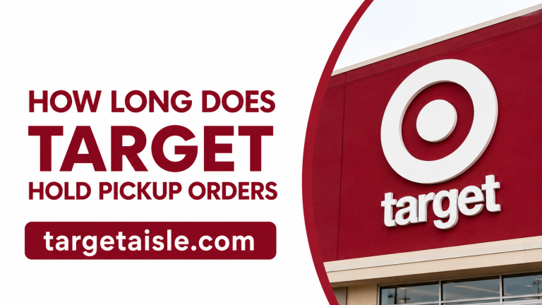 How Long Does Target Hold Pickup Orders